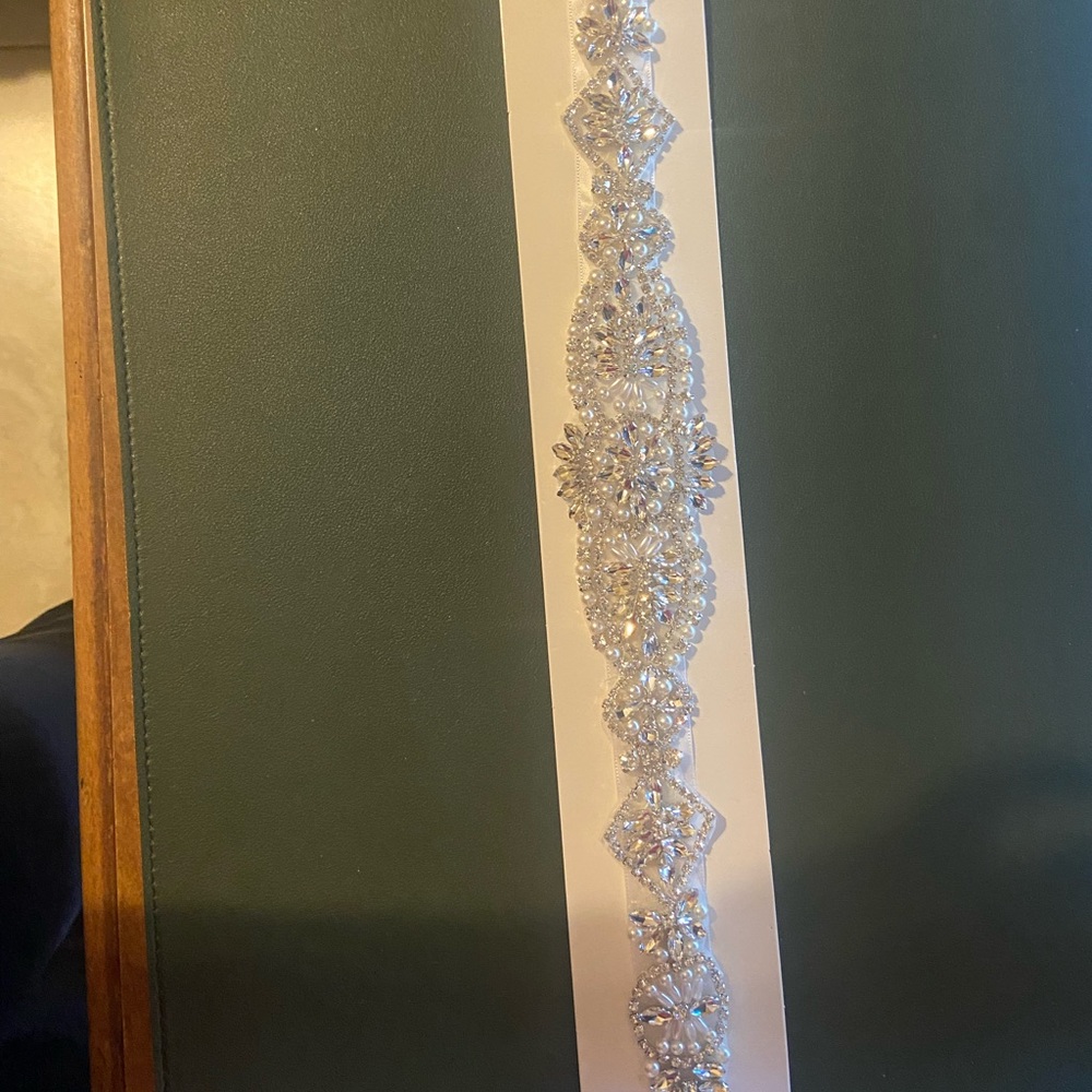 Dress bridal belt beaded